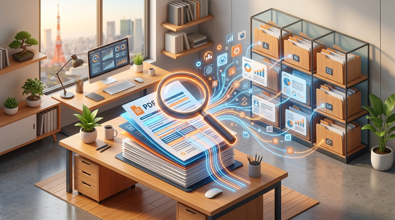 【PDF解析】大量のマニュアルから重要項目を瞬時に抽出する検索術