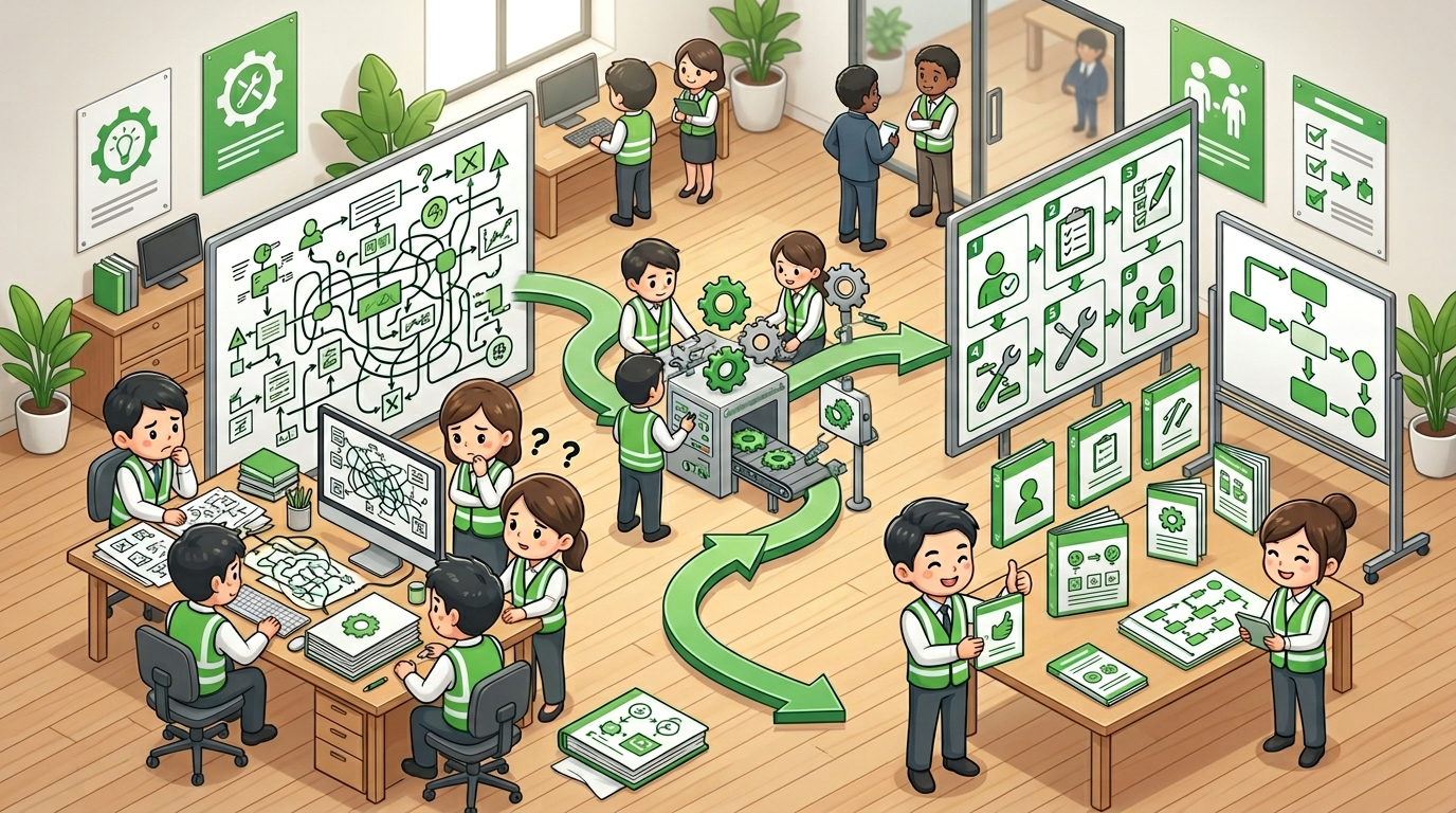 【マニュアル】複雑なSOPを、新人が迷わない手順書へ変換する