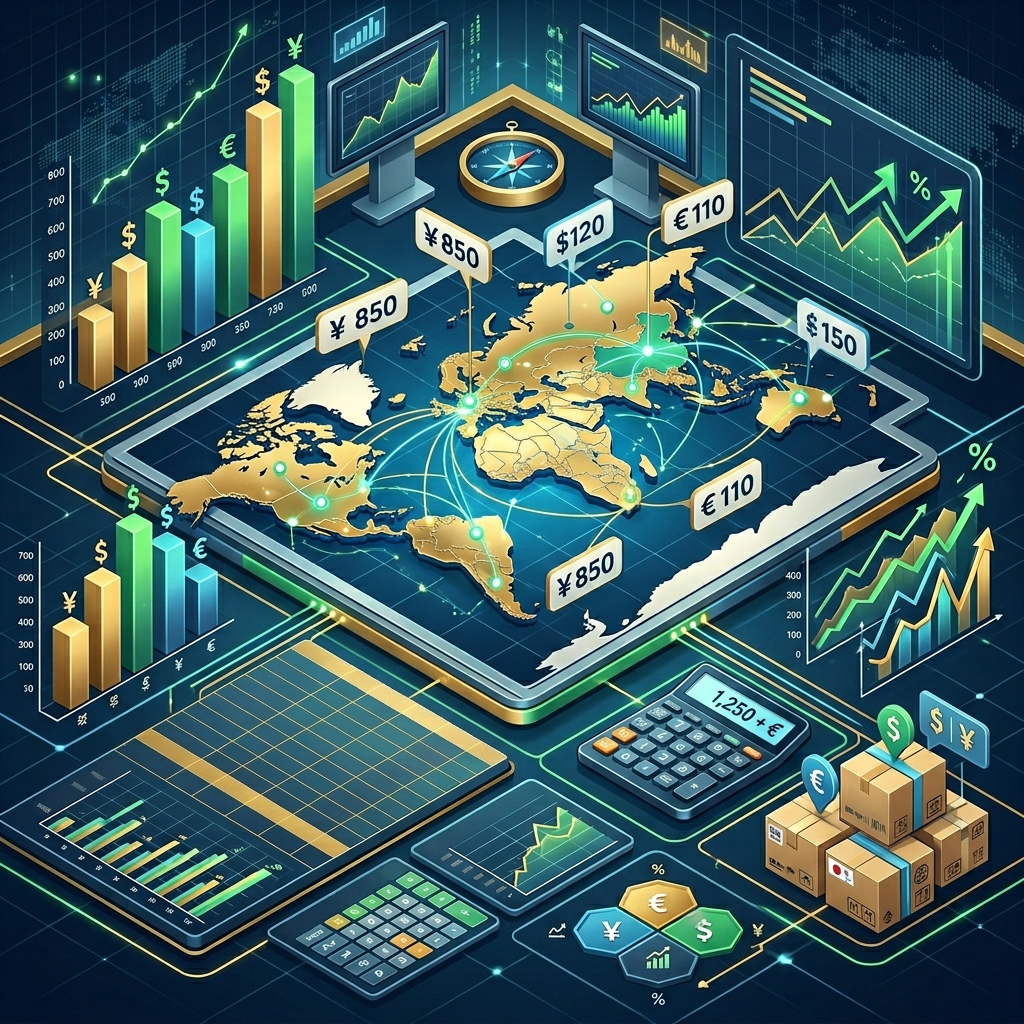 【価格】同一製品の海外販売価格や戦略を横断比較する