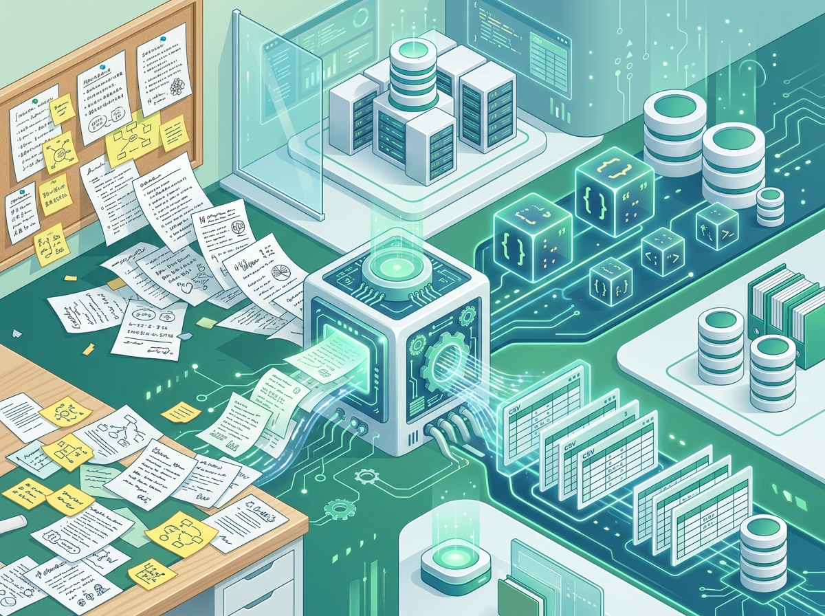 【データ】箇条書きメモからそのまま使えるJSONやCSVを生成