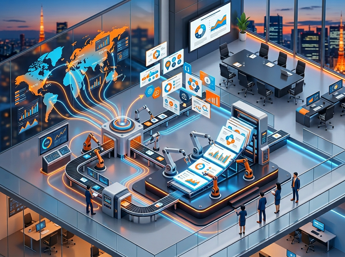 【スライド】検索したグローバル情報を基にプレゼン資料を自動生成