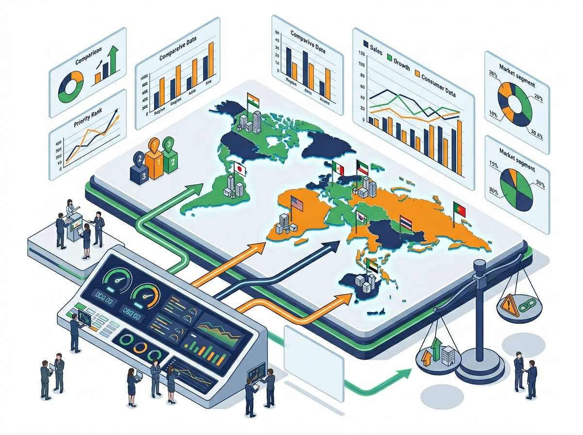 【意思決定】複数国の市場データを同時調査し、優先順位をつける