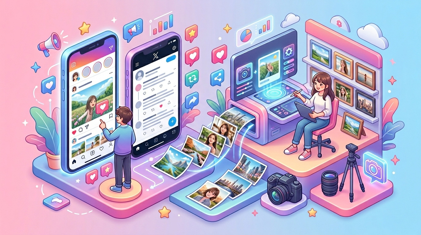 【SNS運用】XやInstagramのフィードに馴染む。AI感を出さない自然な写真の生成術