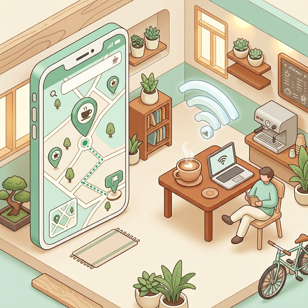 【Googleマップ】「静かでWi-Fiがあるカフェ」をAIと探す自分用リスト