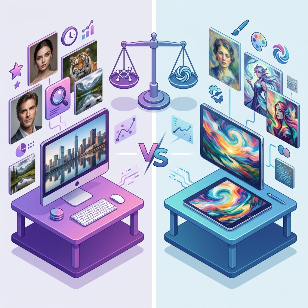 【最新版比較】Midjourney v6.1 vs DALL-E 3。実務で選ぶならどっち？