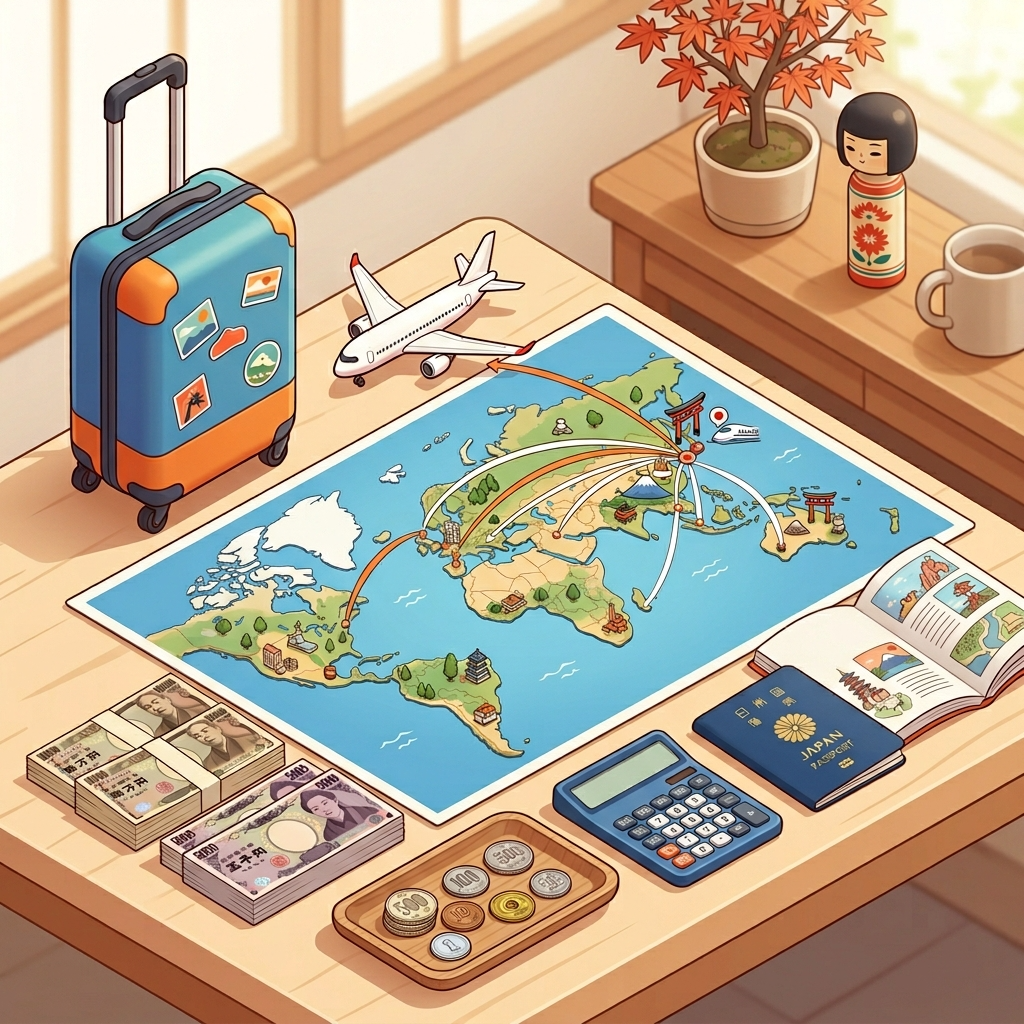 【旅行計画】予算5万円。ルート・宿泊・グルメを全部プロデュース