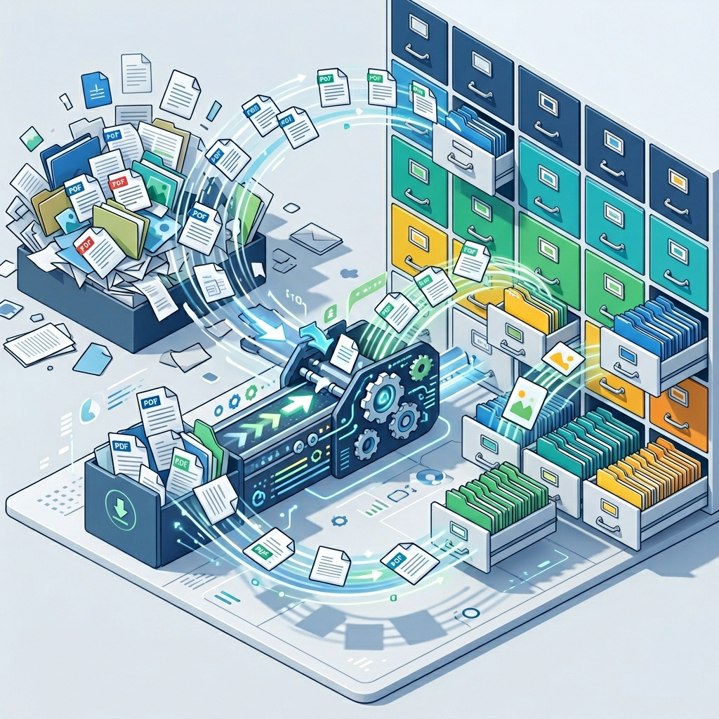 【クリーンアップ】ダウンロードフォルダのPDFを中身で自動整理
