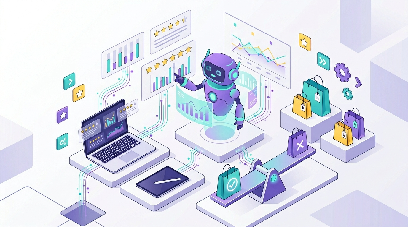 【買い物】複数サイトのレビューを統合し、AIが「買い」か判断