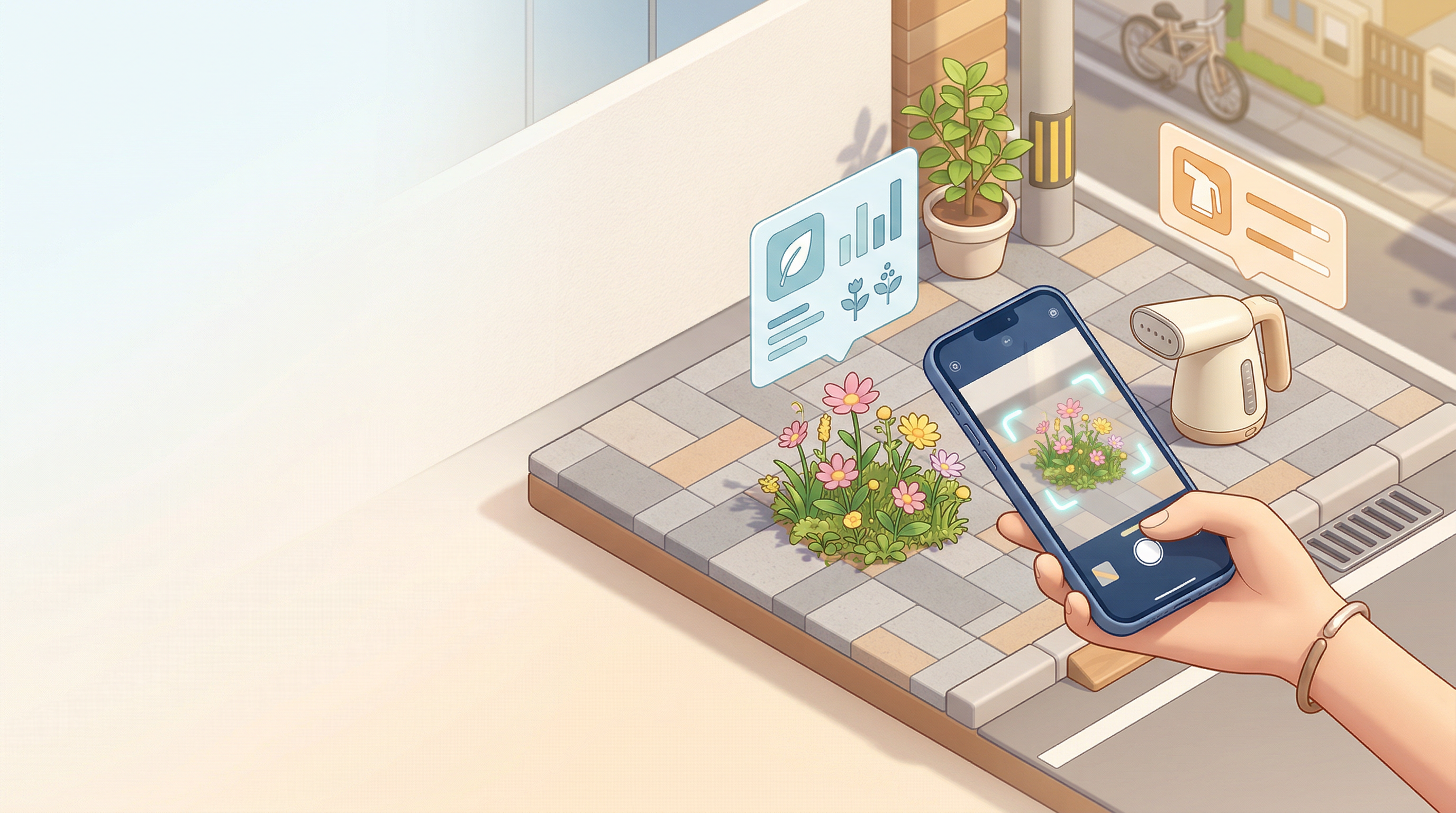 【画像認識】「これ何？」道端の花や家電をカメラで撮って解説