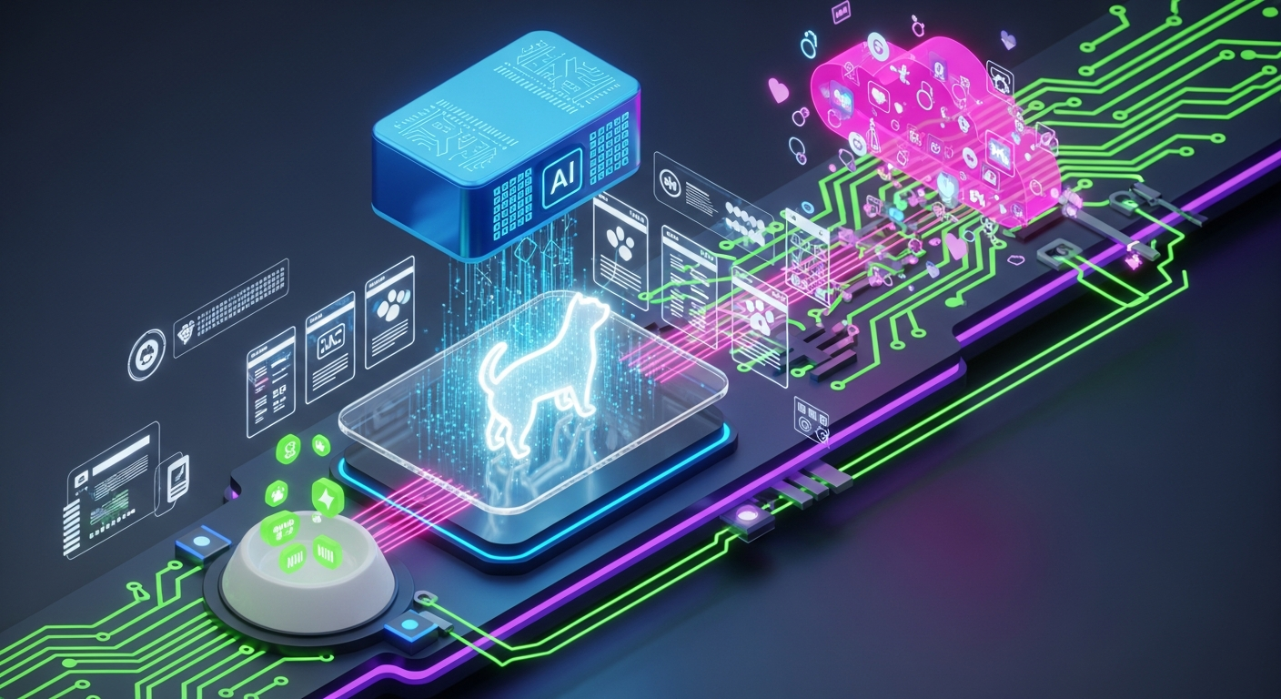 【ペット】通院記録や食事メモから体調変化パターンをAI分析