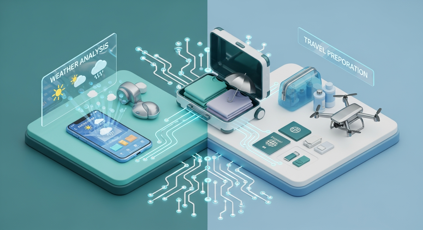 スマートパッキング術：天気で変わる持ち物リスト作成と快適な旅の準備