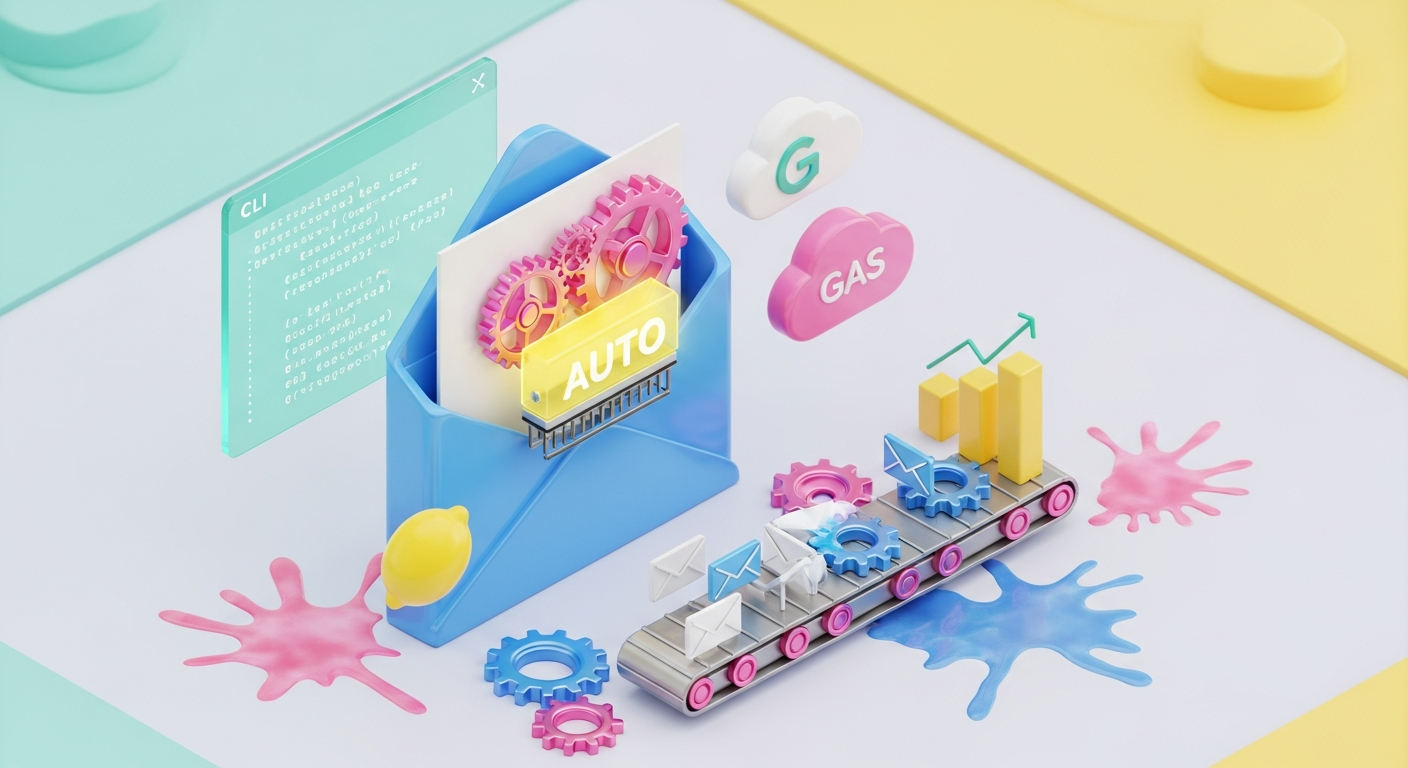 あなたの会社のメール対応は大丈夫？特定メール自動返信をGASとCLIで手軽に導入し、業務効率を劇的に改善！